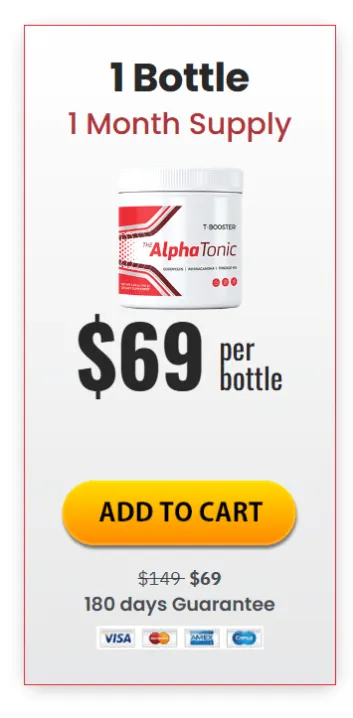 Alpha Tonic Supplement 1 bottle pack